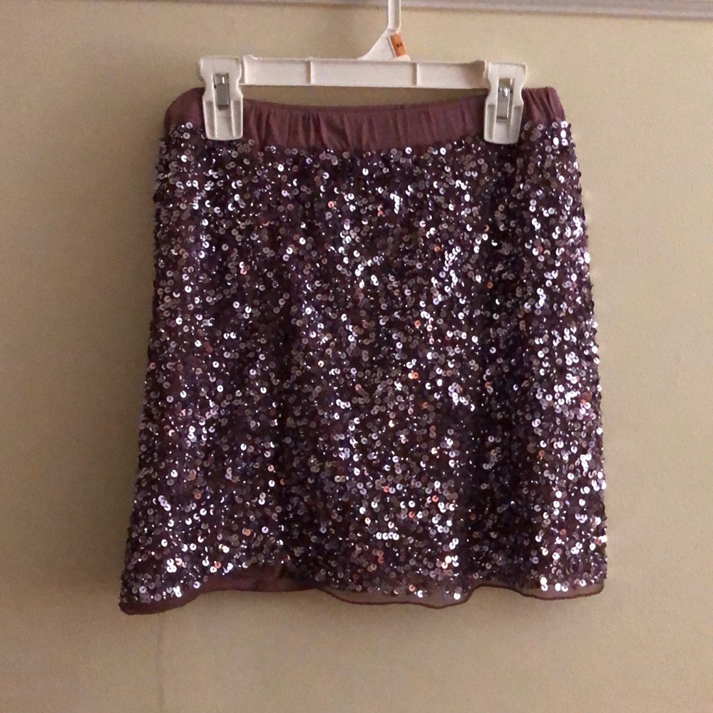 Sequin Purple Skirt